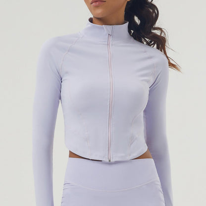 Fitnessjacke Slimfit Turtleneck