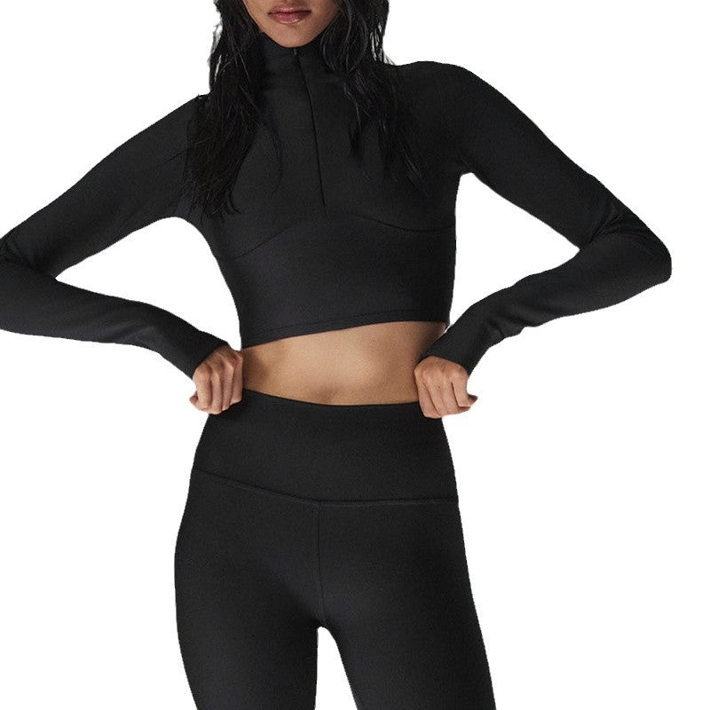 Zipper Oberteil Longsleeve