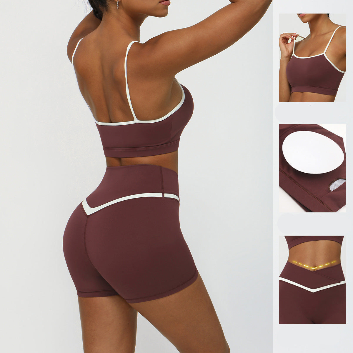 Basic Fitness Set mit Leggings oder Shorts