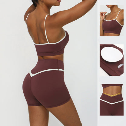 Basic Fitness Set mit Leggings oder Shorts