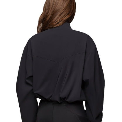 Outdoor Jacke mit gerafften Ärmeln