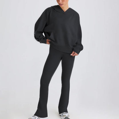 Lounge Set mit Hoodie und Bootcut Pants Mix&Match